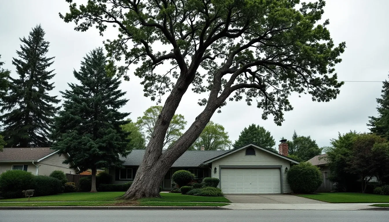 Tree Removal Near Fence in Livonia